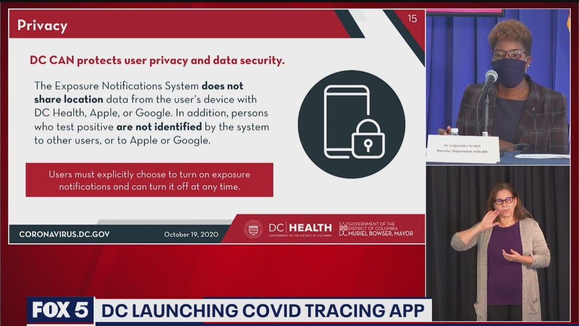 DC launching COVID tracing app
